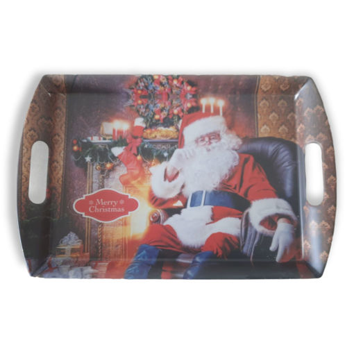 Picture of LARGE CHRISTMAS TRAY SANTA